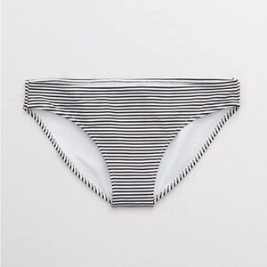 Aerie Black/White Striped Printed Bikini Bottom | Size Large | NEW!!!!🖤🖤🕶️🕶️